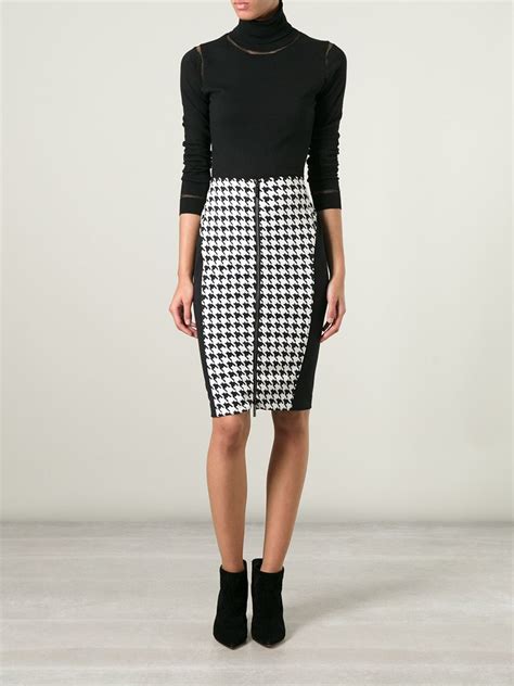 michael kors black and white skirt|Michael Kors skirts sale.